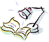 Graphic of a book and a desk lamp